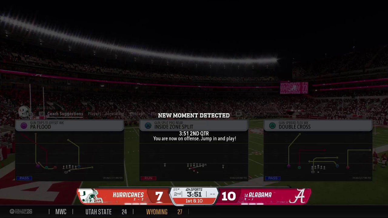 Cfb 26 DYNASTY Year 5 custom Miami team ( 56-11 current coaching record )