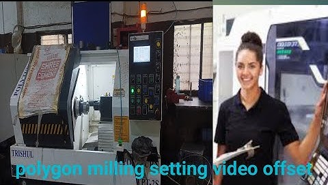polygon milling hex diagram CNC lathe machine job work CNC polygon milling Hex square not working ✅🔩