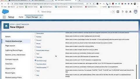 How to create an open text field in salesforce - Super long text field