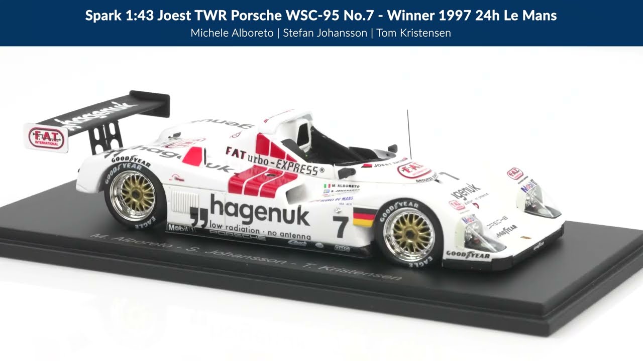 Joest-TWR Porsche WSC-95 No.7 Winner 24h Le Mans 1997 - Spark 1:43