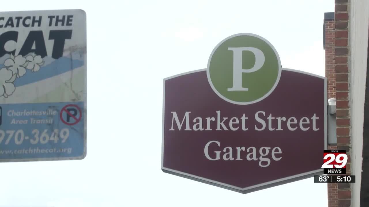 Elevators at Market Street Parking Garage in and out of service
