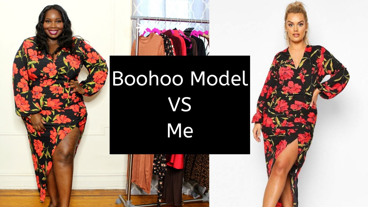 boohoo plus size dresses