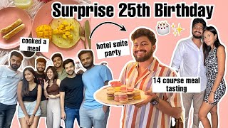 Surprise 25th Birthday Vlog✨ / Hotel Suite Party, Fine Dinning Experience & More!