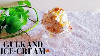 How to make gulkand ice-cream | Easy way to make gulkand ice-cream at home | Happy cooking