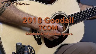 Dream Guitars - 2018 Goodall TCOM, Cocobolo & Adirondack Spruce #guitardemo #omguitar