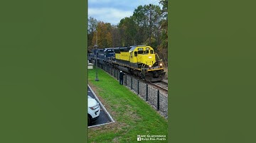 Pan Am SD40-2 Locos On NYS&W SU99 (Sparta, NJ) #shorts