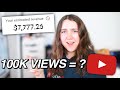 This Is How Much YouTube Paid Me For 100,000 VIEWS! (not clickbait)