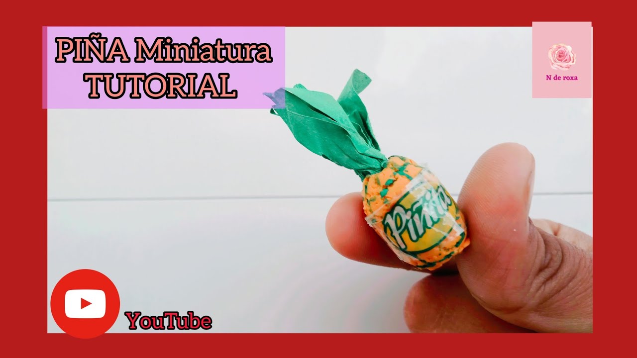 Tutorial de piña miniatura fácil con foamy moldeable. - YouTube