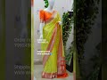 beautiful khadi georgette banarsi saree collection more colours are available #saree#suit#fashion