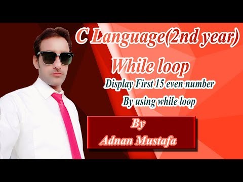First 15 Even Number By using while loop