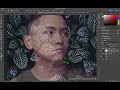 Kehinde Wiley type digital portrait demo