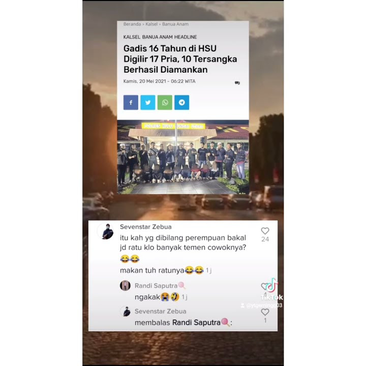 Gadis 16 tahun di gilir 17 pria 10 tersangka di amankan || Stay halal braderrrr Viral tiktok