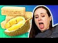 Irish People Try Hong Kong Wafer Snacks (Durian!)