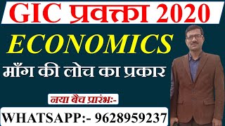 GIC प्रवक्ता 2020 /gic economics lecture 2020 / Elasticity of demand / माँग की लोच का प्रकार