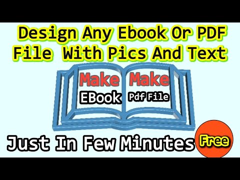 How To Make A Pdf File And Ebook | Make PDF File Or Book Using Images And Text | Raja Haris tech