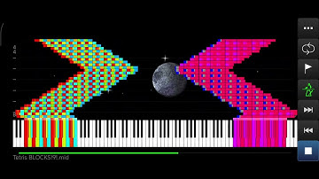 [NOISE CHALLENGE] Tetris blocks art v9 [MIDI VOYAGER]