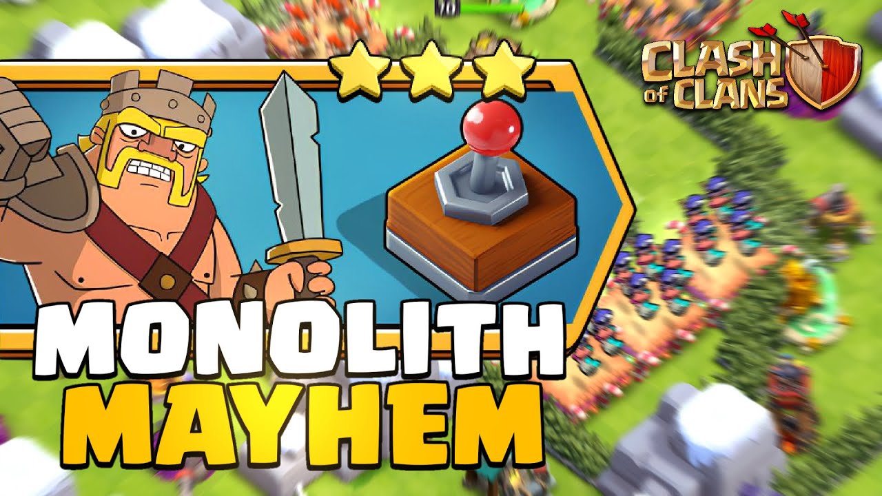 3 звезды Новый Монолитный Хаос Испытание Clash of Clans