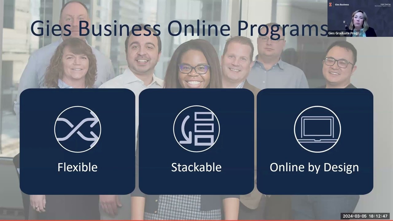 Gies Online Master of Business Administration (iMBA) Program Webinar (3.5.2024)