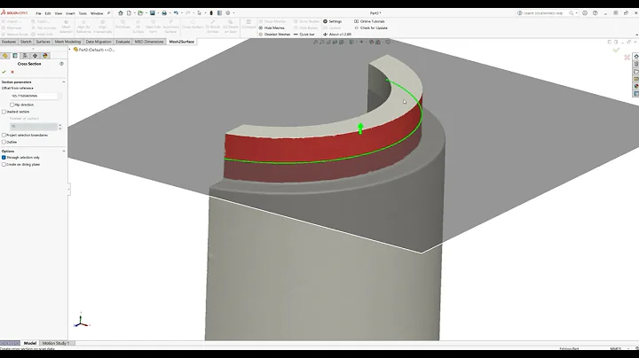 Scan to CAD for SOLIDWORKS  - Stacked Sections