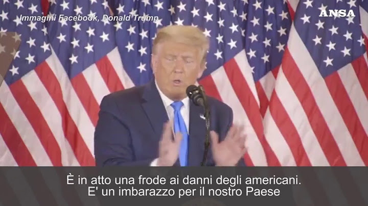Usa 2020, Trump: 'Ho vinto, andremo alla Corte Suprema'