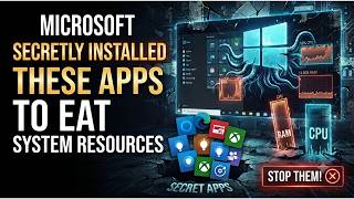 Microsoft Secretly Installed These Apps to Eat Your System Resources!