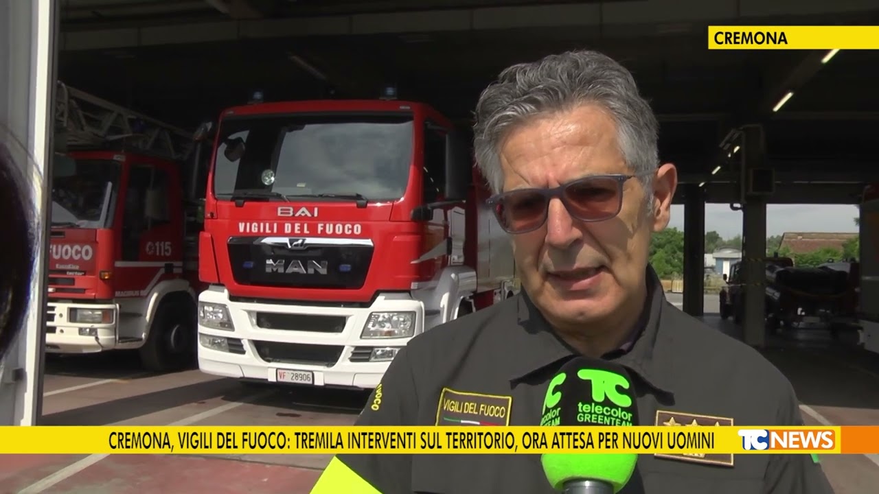 Cremona, Vigili del Fuoco: tremila interventi sul territorio, ora attesa per nuovi uomini