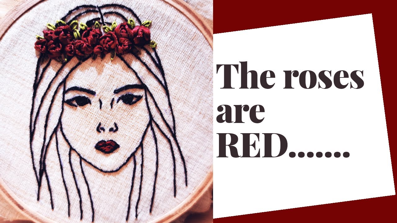 How To Stitch A Face Easy Embroidery Aldin's Handicrafts YouTube