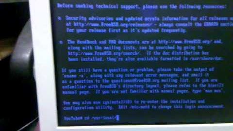 FreeBSD 8.1 Release Setup Part 6