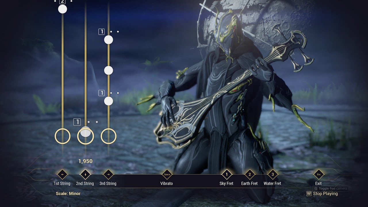 Warframe - Playing 'Smiles From Juran' with Excalibur Umbra at the Umbra Balcony Scene