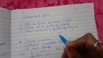 Class 6 chapter HCF and LCM introduction