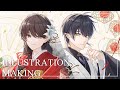 イラストメイキング - Illustration making(speed painting) - 019