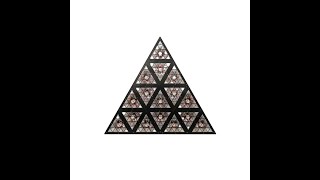 LED matrix triangle retro effect light stage background effect light
