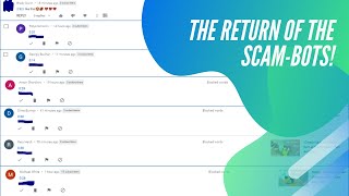 A spawn of scam-bots came back to my channel with vengeance again!
Well, it seems like the comment bot epidemic as returned this year, but not only its getting worse.
Bonus Video: The Подключение к медиасети (Connecting to a Media Network)/MCN Invite Rant https://youtu.be/iefIX1tAPW0
Credits Here:
Credits go to anyone out there.
Other credits can be displayed through the video.
Like and Subscribe!
Social Links:
Follow me on Roblox (Meatballmars)
https://www.roblox.com/users/210291329/profile
Follow me on SoundCloud (Meatballmars2002)
https://soundcloud.com/meatballmars755
Follow me on Twitter for more updates and such (@Meatballmars)
https://twitter.com/Meatballmars
Join my Discord server https://discord.gg/Vbf3zgS
Watch me on DeviantArt (MeatBallGaming) https://www.deviantart.com/meatballgaming
Sponsors:
Canva (the online graphic designer)
https://www.canva.com/ A spawn of scam-bots came back to my channel with vengeance again!