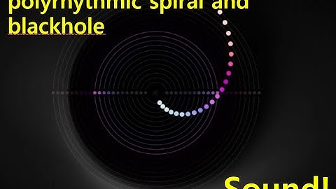 polyrhythmic spiral and blackhole #relaxingmusic #sonification #maths