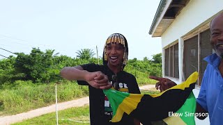 🇯🇲 JAMAICAN LADY TOURS ASEBU PAN AFRICAN VILLAGE | JAMAICAN LADY'S FIRST TIME IN GHANA 🇬🇭