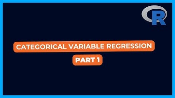 Categorical Variable Regression in R | Part1