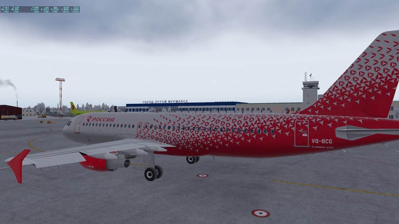 Делаем обратку. Мурманск Пулково (ULMMULLI) на FF A320 XPlane 11