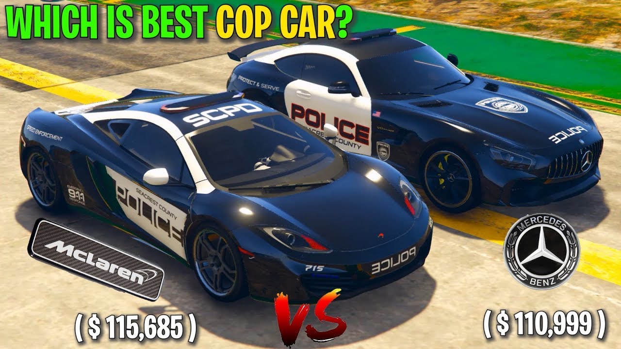 McLaren MP4 VS MERCEDES BENZ   WHICH IS BEST COP CAR   GTA 5 ONLINE 2