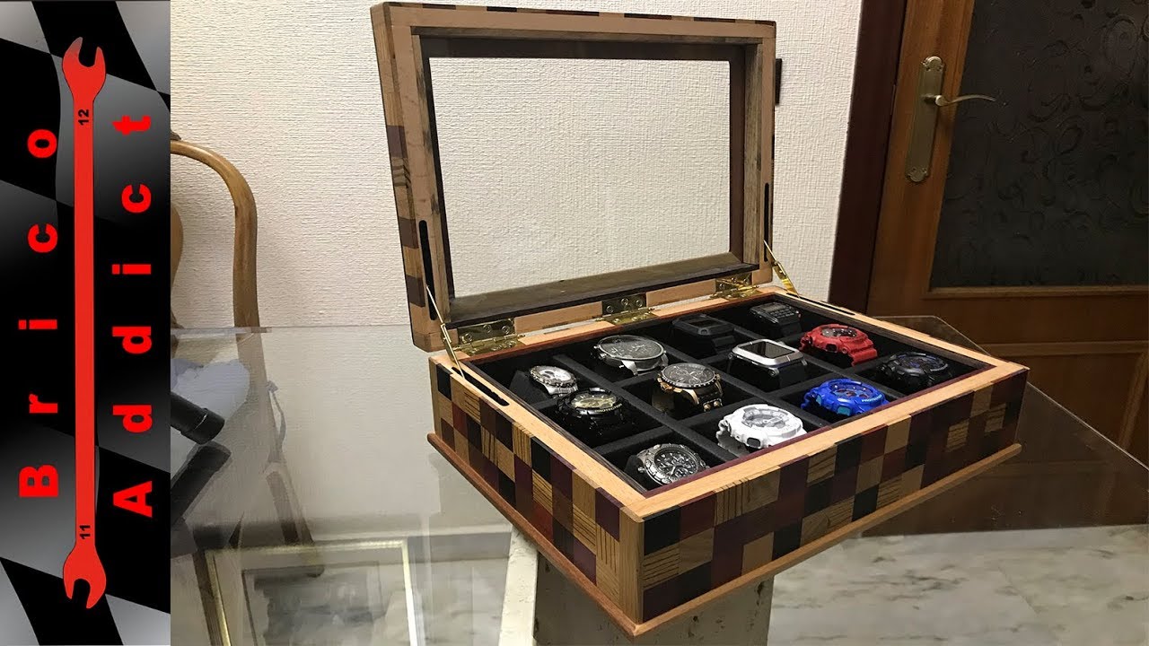 Watch box Relojero de Madera;  Brico-Addict