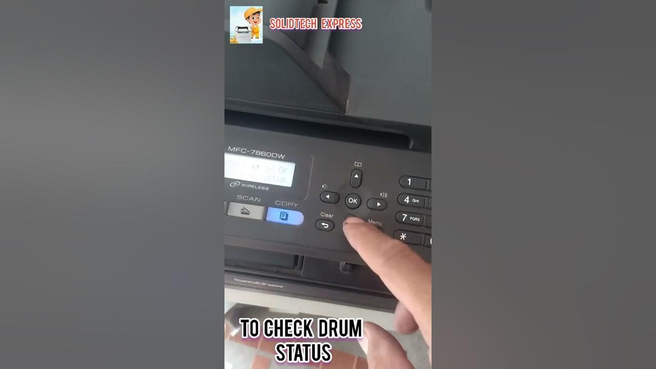 how to reset drum reset toner brother mfc7860dw YouTube