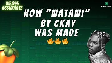 CKay - WATAWI ft. Davido, Focalistic & Abidoza | FL Studio Beat Remake - Amapiano Instrumental 2022