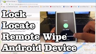 How to Locate, Lock and Erase Lost/Stolen Smartphone from a Remote PC screenshot 1