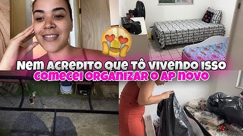 NEM ACREDITO QUE TÔ VIVENDO ISSO😭 COMECEI ORGANIZAR O APARTAMENTO NOVO!!