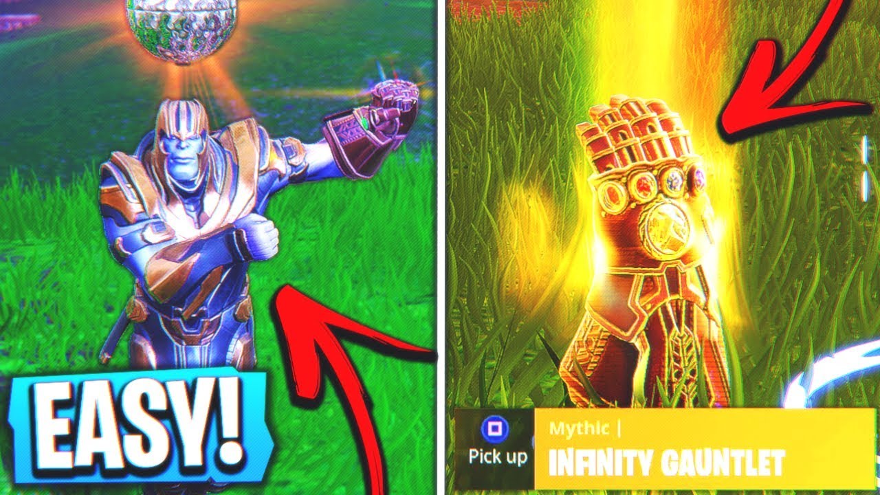 How To Kill Thanos And Steal Infinity Gauntlet In Fortnite Youtube