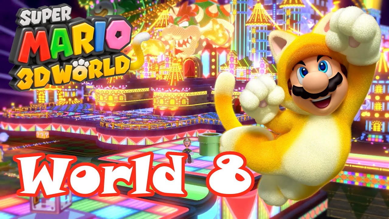 World 8 (World Bowser) 100% - Super Mario 3D World Play Through World 8 (World Bowser) 100% - Super Mario 3D World Play Through