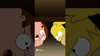 Homer & Peter Lost The Controller Again Sora 2