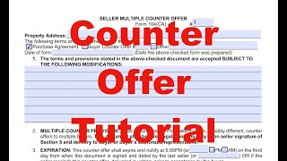 Real Estate Counter Offer Tutorial