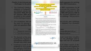 UGC NET JRF Answer Key Released 2025-26! #exam #ugcnet #shorts #shortvideo #trending #youtubeshorts