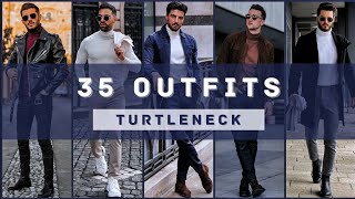 35 Turtleneck Sweater Outfit Ideas for Men | Winter 2024