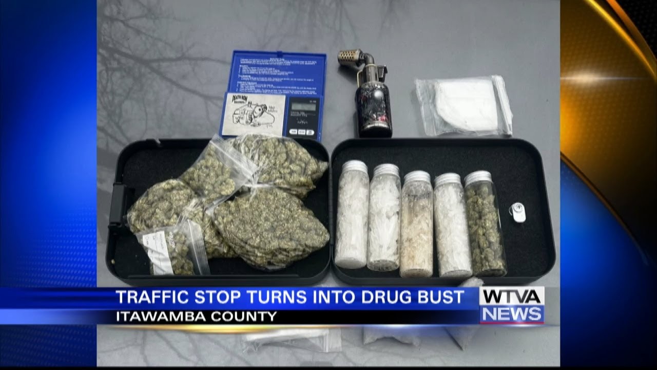 Traffic stop turned to drug bust in Itawamba County - YouTube